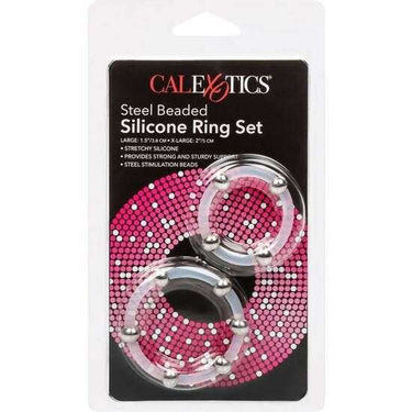 Anello in Silicone con Perline in Acciaio per Maggiore Erezione e Piacere